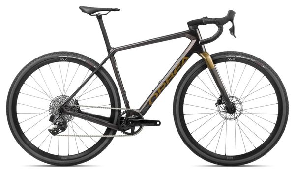 Gravel bike Orbea Terra M31eTEAM 1X Sram Rival XPLR eTap AXS 12V 700 mm Gris Cosmic Carbon View 2024