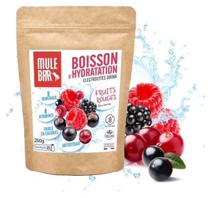 Boisson d'Hydratation MuleBar Fruits Rouges 250g