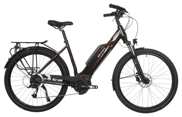 Vélo d'Exposition - Vélo Ville Electrique Sunn Urb Start Microshift Mezzo 8V 400Wh Marron 2024