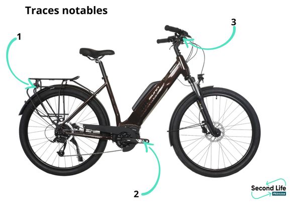 Vélo d'Exposition - Vélo Ville Electrique Sunn Urb Start Microshift Mezzo 8V 400Wh Marron 2024