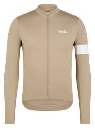 Rapha Core Thermal Beige/White long sleeve jersey