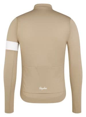 Rapha Core Thermal Beige/White long sleeve jersey