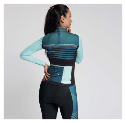 Maillot Manches Longues Vélo Rogelli Stryde Femme Bleu