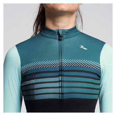 Maillot Manches Longues Vélo Rogelli Stryde Femme Bleu