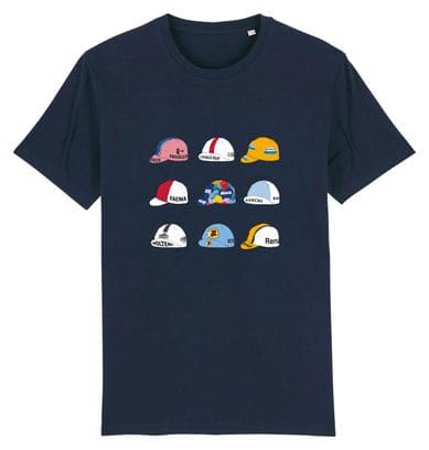 Unisex T-Shirt Çois Vintage Caps Blue