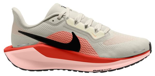 Nike Air Zoom Pegasus 41 Gris Rouge Femme Running Shoes