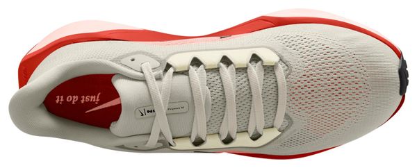 Nike Air Zoom Pegasus 41 Gris Rouge Femme Running Shoes
