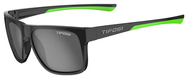 Gafas de sol Tifosi Swick Satin Negro / Verde / Lentes polarizadas ahumadas