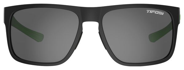 Tifosi Swick Satin Sunglasses Black / Green / Smoked Polarized Lenses