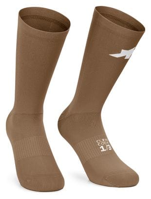 Assos Racing S11 Unisex Socken Braun