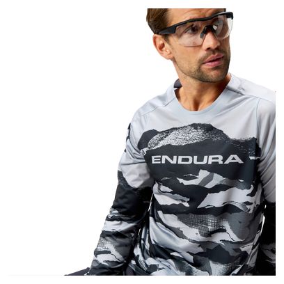 Maglia a maniche lunghe Endura Mountain Camo Edizione Limitata Nero/Grigio