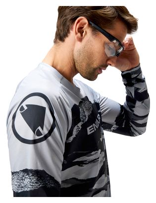Maglia a maniche lunghe Endura Mountain Camo Edizione Limitata Nero/Grigio