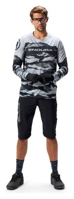 Maglia a maniche lunghe Endura Mountain Camo Edizione Limitata Nero/Grigio