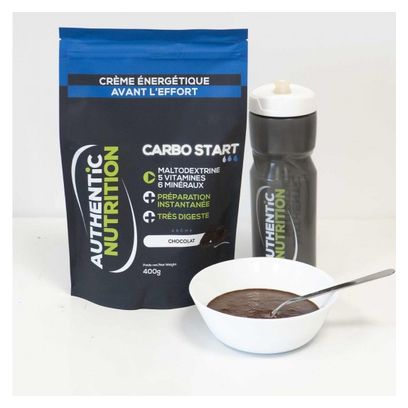 Crème énergétique - Carbo Start Chocolat Authentic Nutrition