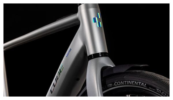Cube Editor Hybrid SLX FE 400X Electric Fitness Bike Shimano Alfine 8S 400 Wh 700 mm Sleek Grey 2025