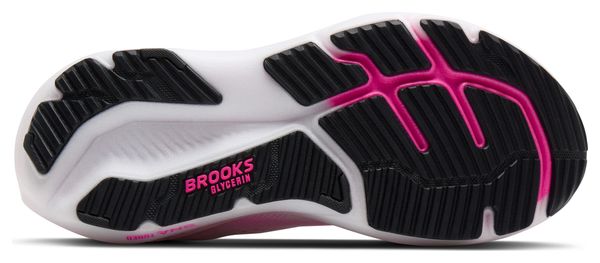Brooks Glycerin 23 Running Shoes White/Pink Women's