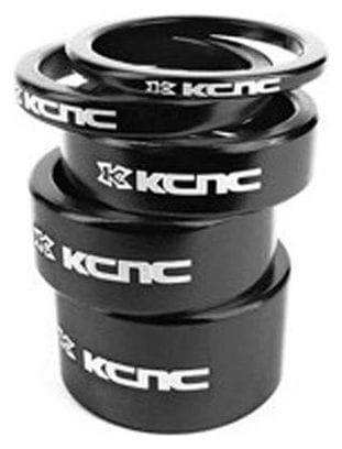 KCNC Kit Entretoises Direction Alu 1''1/8 Noir 3/5/10/14/20 mm