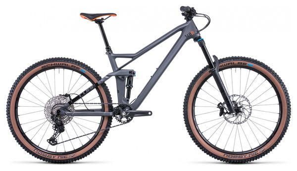 Cube Stereo 140 HPC Race Full Suspension MTB Shimano SLX/XT 12S  Grey 2022