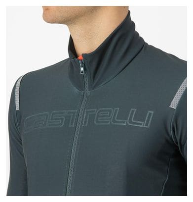 Castelli Tutto Nano Ros Lange Mouw Jas Zwart