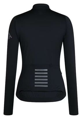 Camiseta de manga larga Rapha Pro Team Midweight para mujer Negro/Gris