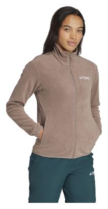 Pile adidas Terrex Multi Essentials Beige con zip da donna