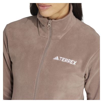 Pile adidas Terrex Multi Essentials Beige con zip da donna