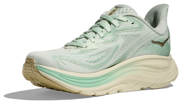 Chaussures Running Hoka Clifton 10 Bleu/Vert Femme