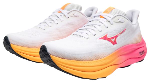 Mizuno Wave Sky 9 Scarpe da corsa Bianco/Arancione/Rosa Unisex