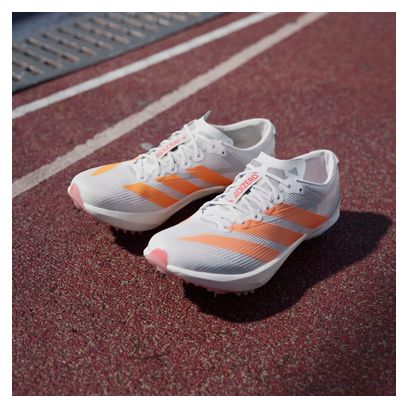 Chaussures d'Athlétisme adidas Adizero Ambition Blanc/Orange Unisexe