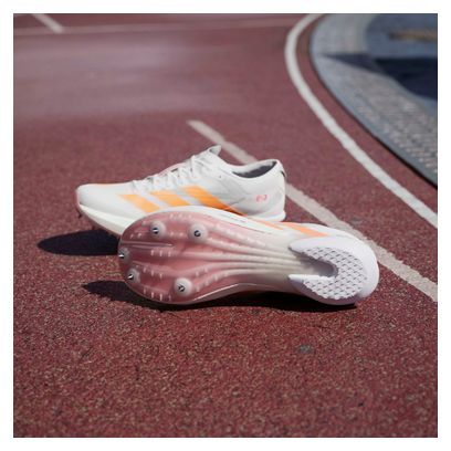 Chaussures d'Athlétisme adidas Adizero Ambition Blanc/Orange Unisexe