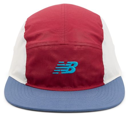 New Balance 5-Panel Cap, Size 47, Red