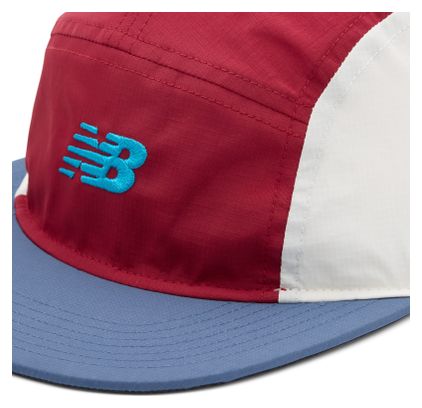 New Balance 5-Panel Cap, Size 47, Red