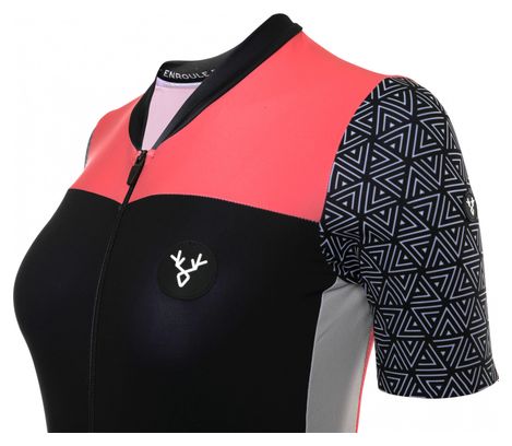 Lebram Aspin Women's Short Sleeve Jersey Black / Pink Adjusted Fit