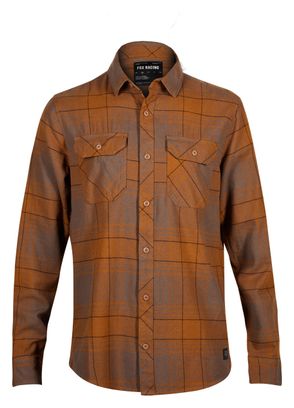 FOX Traildust brown flannel shirt