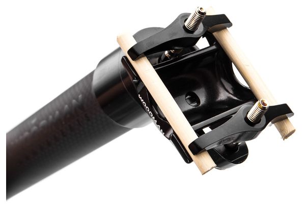 Woodman Carbo MZ Reggisella Carbon 25mm Setback Nero