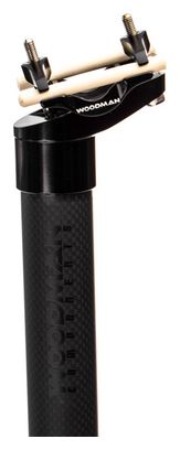 Woodman Carbo MZ Reggisella Carbon 25mm Setback Nero