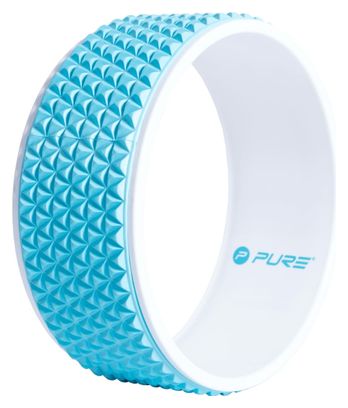 Pure2Improve Roue de yoga 34 cm Bleu et blanc