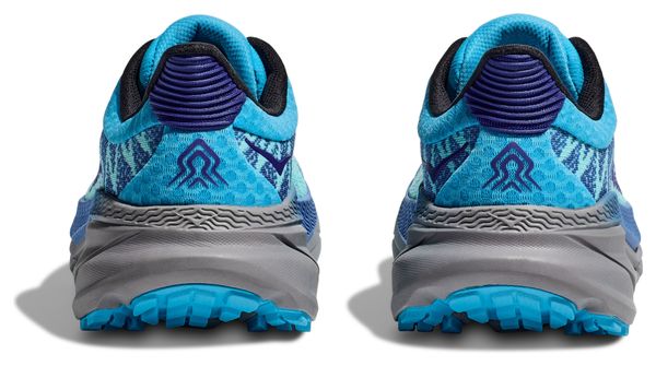 Hoka Challenger 7 Trail Shoes Blue Grey Men's