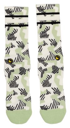 Calzini Burgtec Everyday Crew Patterned Bianco/Verde