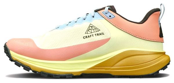 Zapatillas de trail para hombre Craft Pure Trail X Rosa/Amarillo