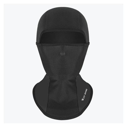 Cachecou de de Pêche en Soie Glacée Anti UV Noir