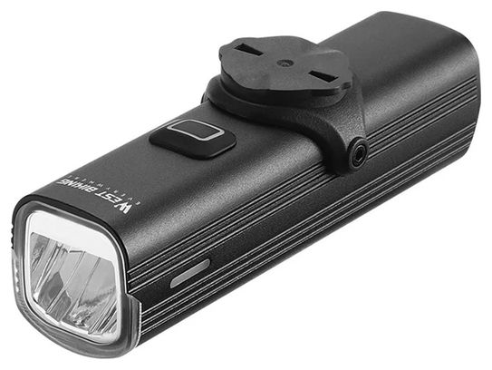 Bright LED front bike light suspended mount