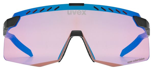 Gafas Uvex Pace Stage S CV  Negro/Azul Espejo