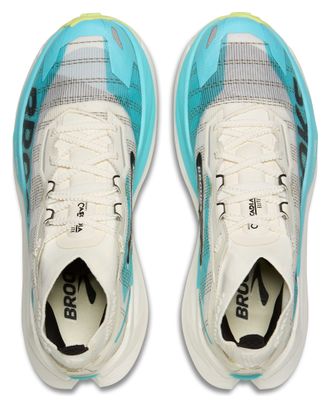 Brooks Cascadia Elite Trailschoenen Wit/Blauw Unisex