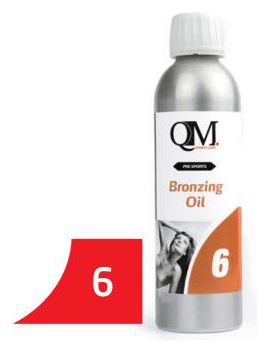 QM SPORTS Q6 Huile Énergisante Bronzante 