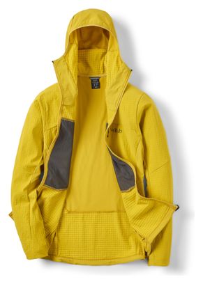 Felpa con cappuccio RAB Ascendor Pro Hoody Gialla Uomo 