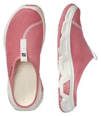 Salomon Reelax Slide 6.0 Pink / Weiß Damen Recovery-Schuhe