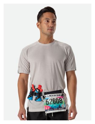 Ceinture Porte-Dossard Nathan Race Number Nutrition Gris 