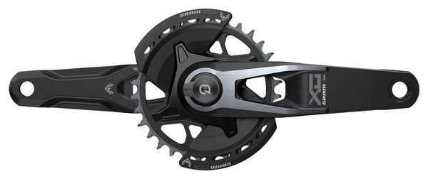 Sram X0 T-Type Eagle PowerMeter DUB Wide 32 Dents 12V Guards Schwarz (Ohne Gehäuse)