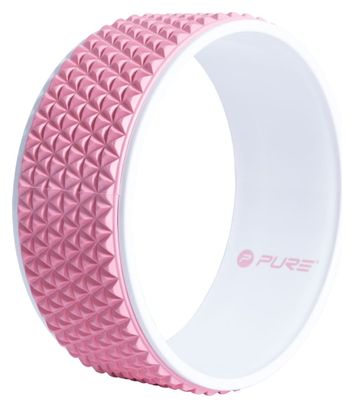 Pure2Improve Roue de yoga 34 cm Rose et blanc